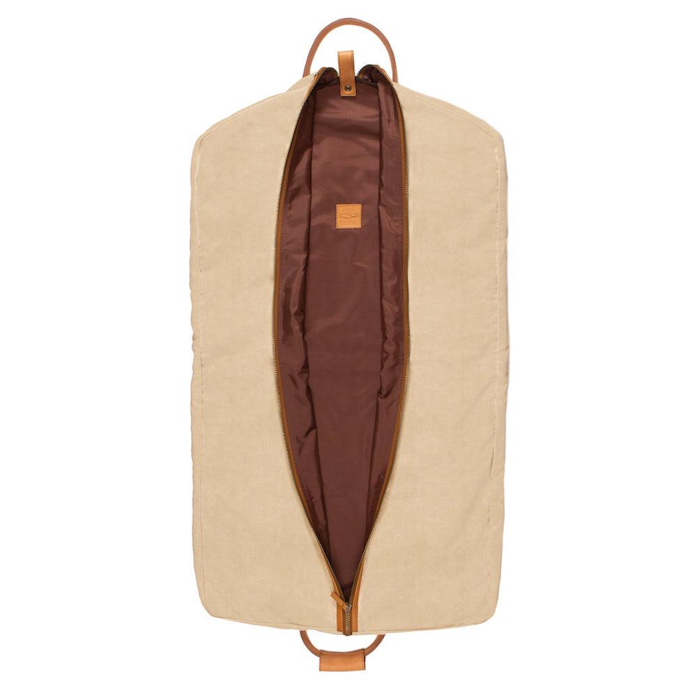 Campaign Waxed Canvas Garment Bag by Mission Mercantile Leather Goods
