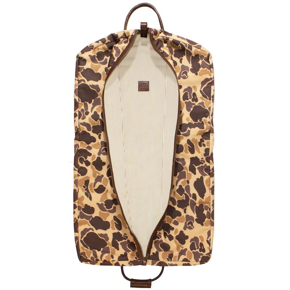 Campaign Waxed Canvas Garment Bag - Vintage Camo by Mission Mercantile Leather Goods