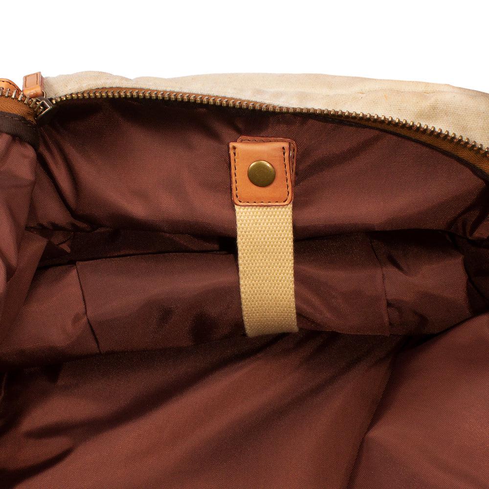 Campaign Waxed Canvas Medium Duffle Bag by Mission Mercantile Leather Goods