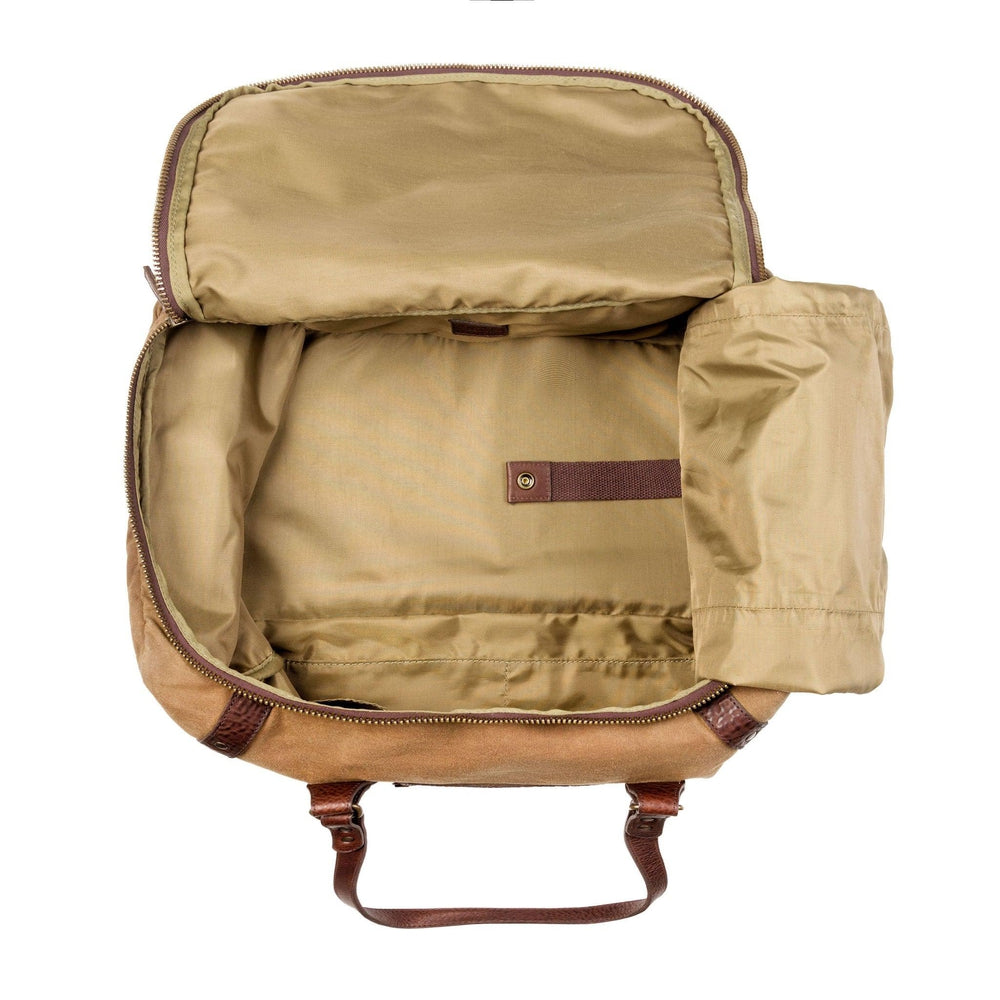 Campaign Waxed Canvas Medium Duffle Bag by Mission Mercantile Leather Goods