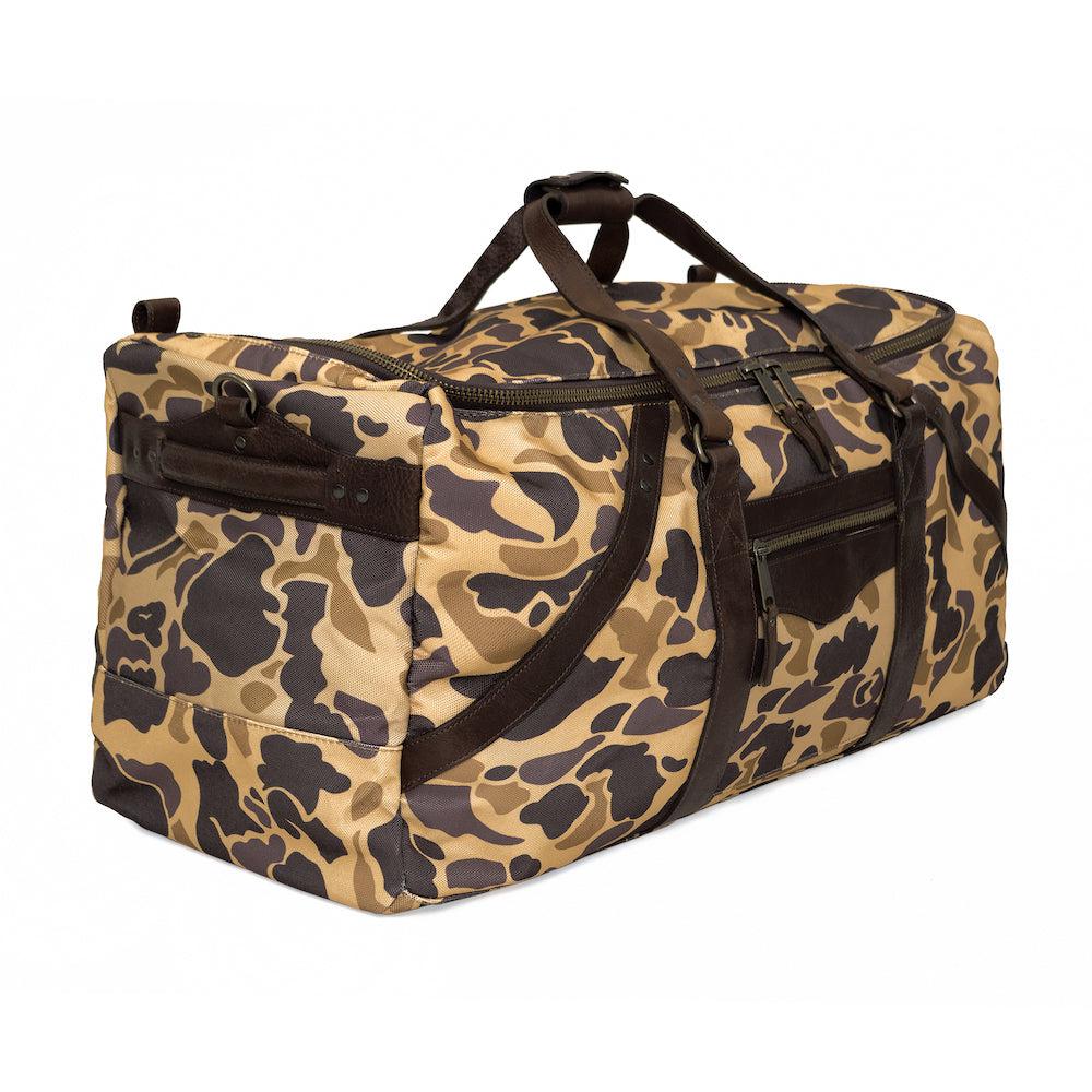 Campaign Waxed Canvas X-Large Duffle Bag - Vintage Camo by Mission Mercantile Leather Goods