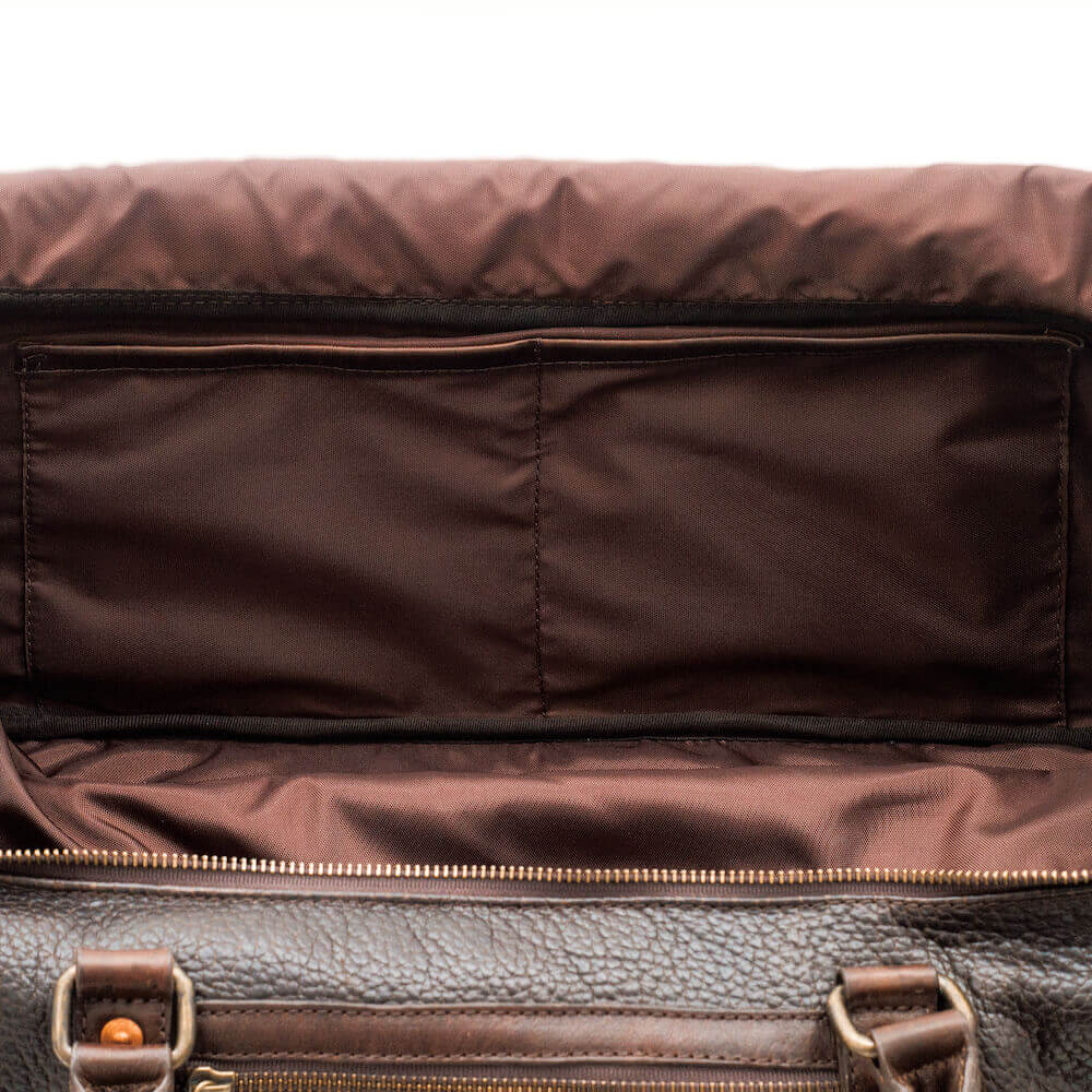 Theodore Leather Large Roller Duffle Bag by Mission Mercantile Leather Goods