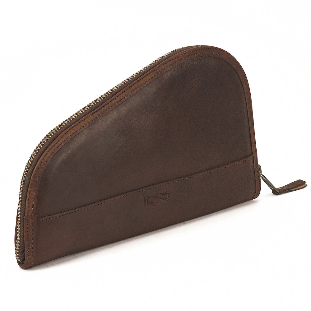 White Wing Leather Hunting Pistol Case by Mission Mercantile Leather Goods
