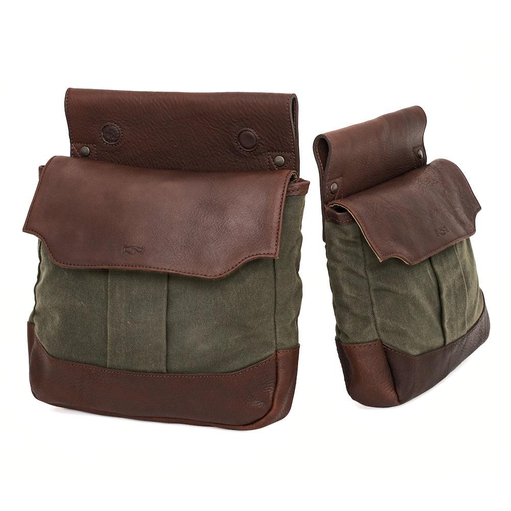 White Wing Waxed Canvas Hunting Heritage Bird Bag Set by Mission Mercantile Leather Goods