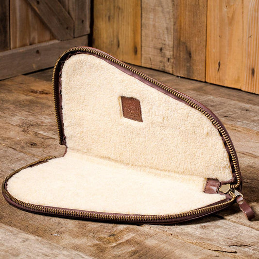 White Wing Waxed Canvas Hunting Pistol Case by Mission Mercantile Leather Goods