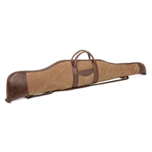 White Wing Waxed Canvas Hunting Rifle Case by Mission Mercantile Leather Goods