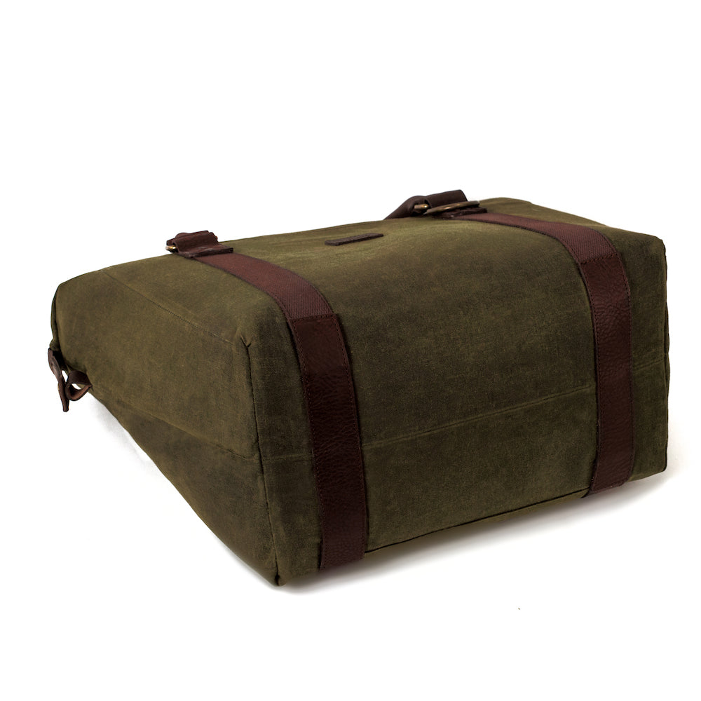 White Wing Waxed Canvas Large Cooler by Mission Mercantile Leather Goods