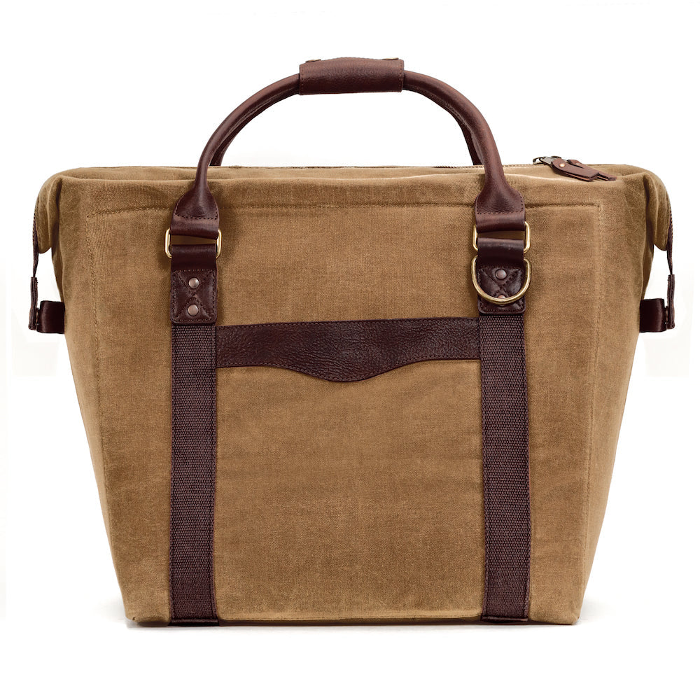 White Wing Waxed Canvas Large Cooler by Mission Mercantile Leather Goods