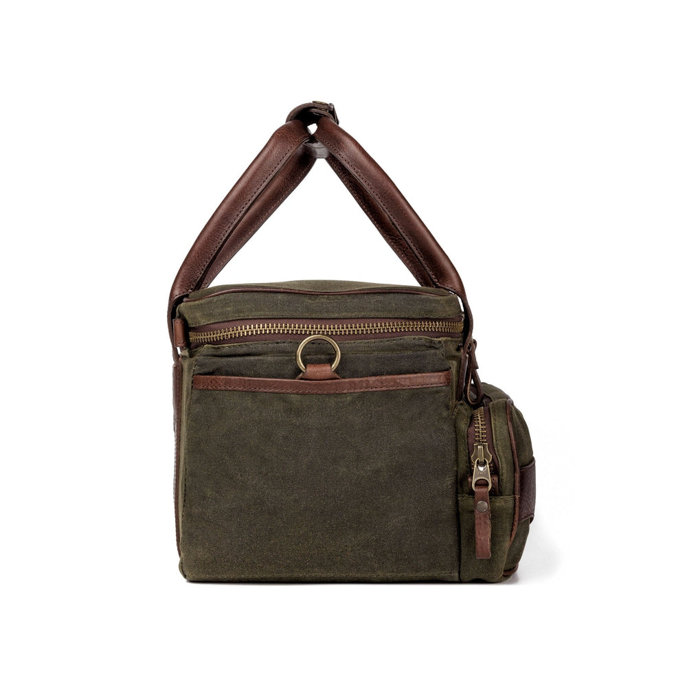 White Wing Waxed Canvas Scout Cooler by Mission Mercantile Leather Goods