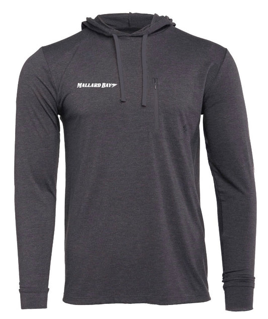 Lightweight Bamboo Hoodie Charcoal | Mallard Bay X Duck Camp