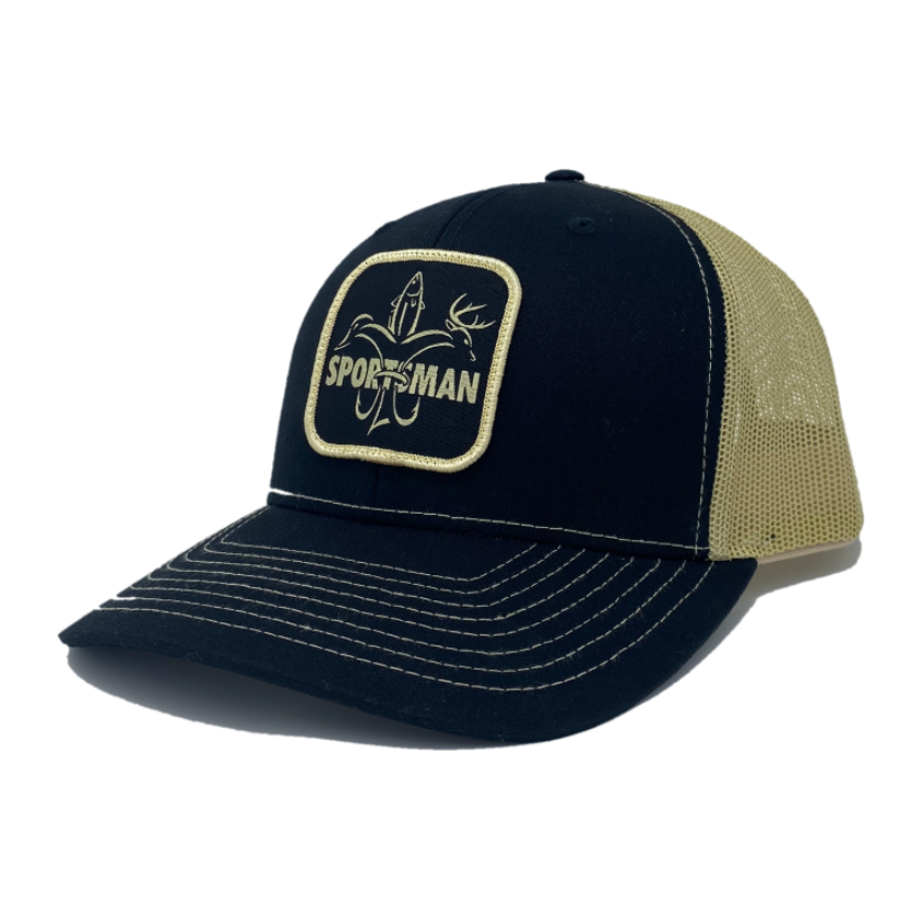Sportsman Classic Patch Hat - Black / Gold by Sportsman Gear
