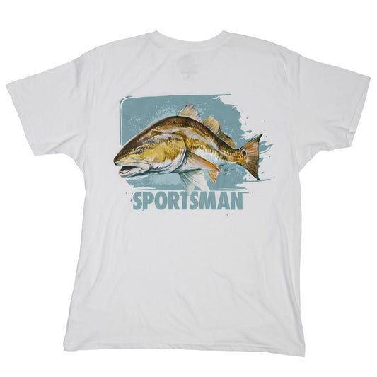 Sportsman Buttery Soft Red Fish Graphic T by Sportsman Gear