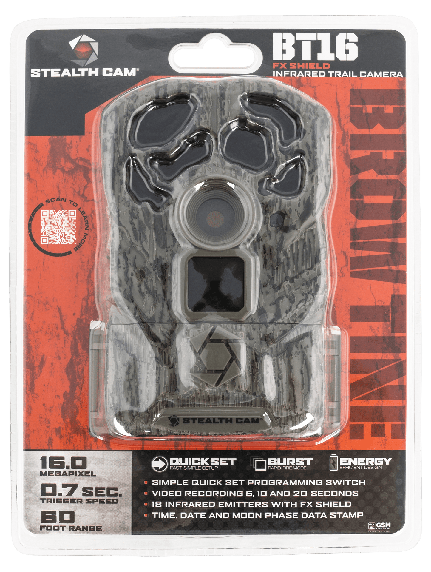 Stealth Cam Trail Camera - Browtine 16mp/480 Video by Texas Fowlers