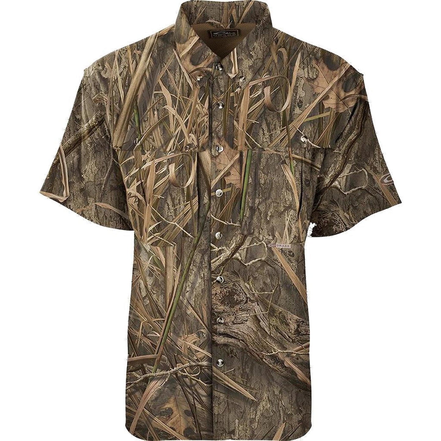 Drake Vented Wing Shooters Shirt Short Sleeve Camo by Texas Fowlers