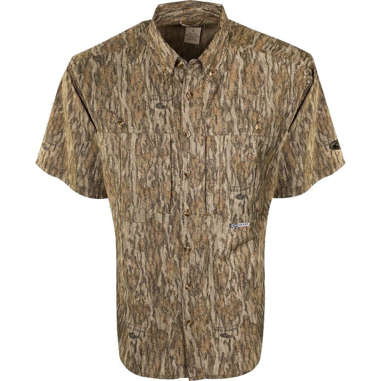 Drake Vented Wing Shooters Shirt Short Sleeve Camo by Texas Fowlers