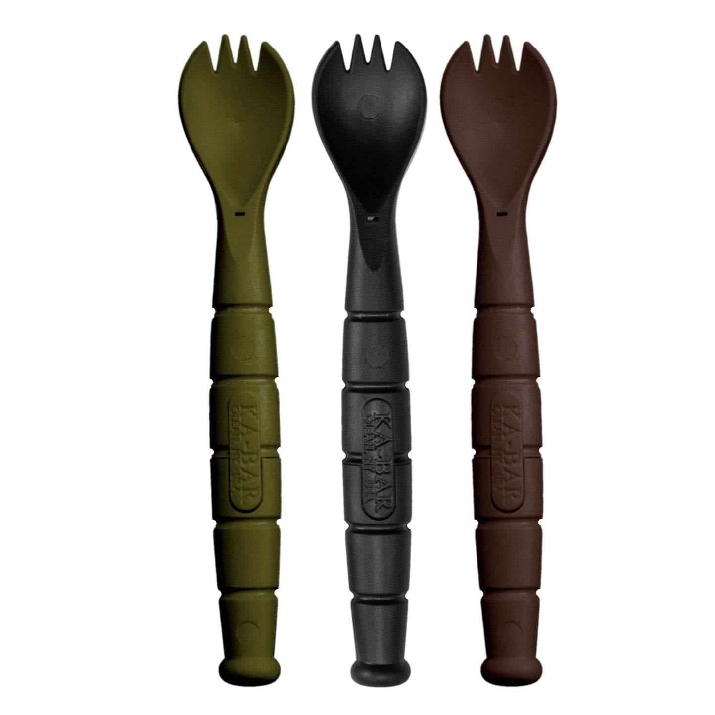 KA-BAR Tactical Spork (Spoon Fork Knife) Field Kit 3 Pack by Texas Fowlers