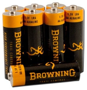 Browning Trail Camera AA Alkaline Batteries 8 Pack by Texas Fowlers