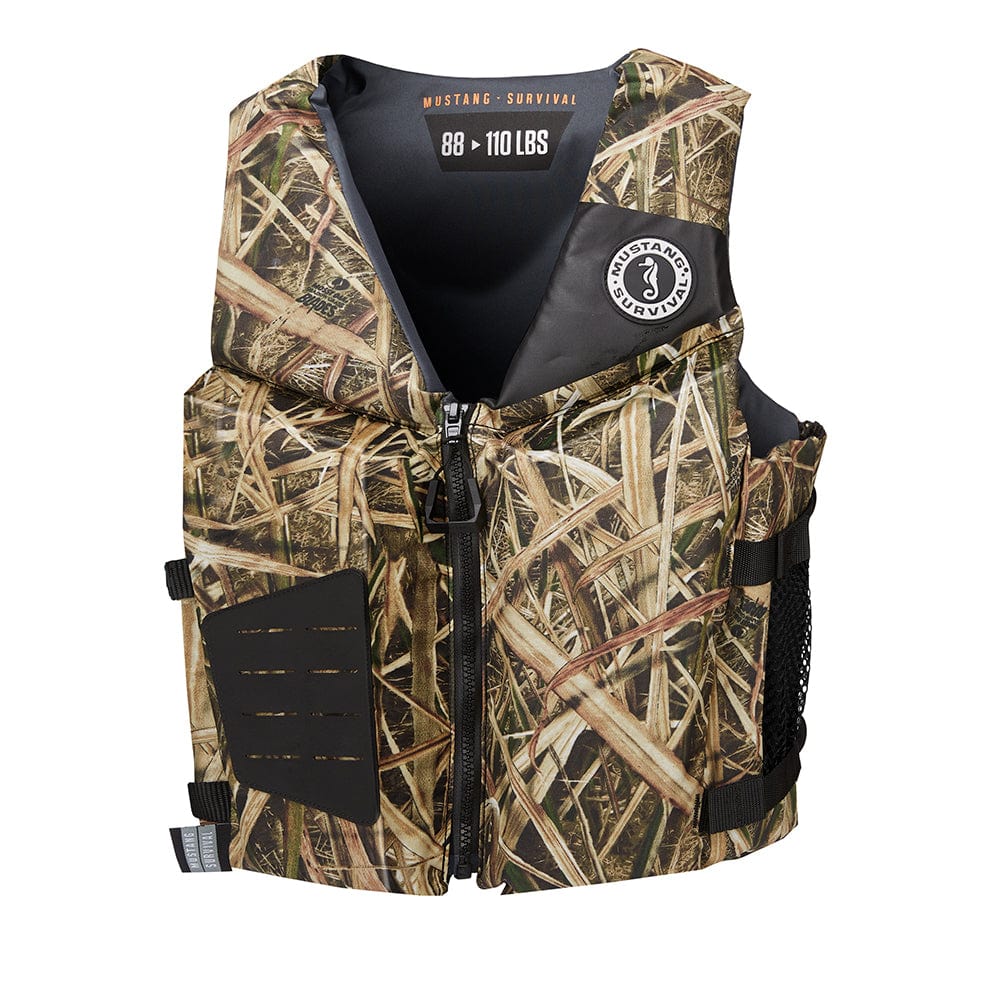 Mustang Rev Young Adult Foam Vest - Camo Mossy Oak/Shadow Grass Blades by Texas Fowlers