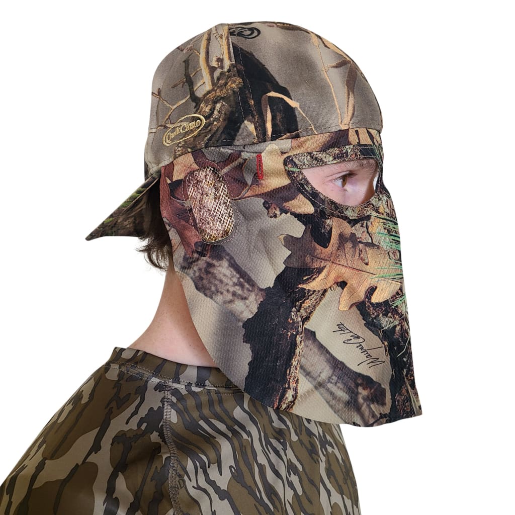 QuikCamo Camo West Hybrid | Camo Hat with Rear Face Concealment (59cm, Fitted 7 3/8) by QuikCamo