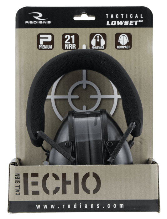 Radians Cse40bx Lowset Tactical Earmuff Black by Texas Fowlers