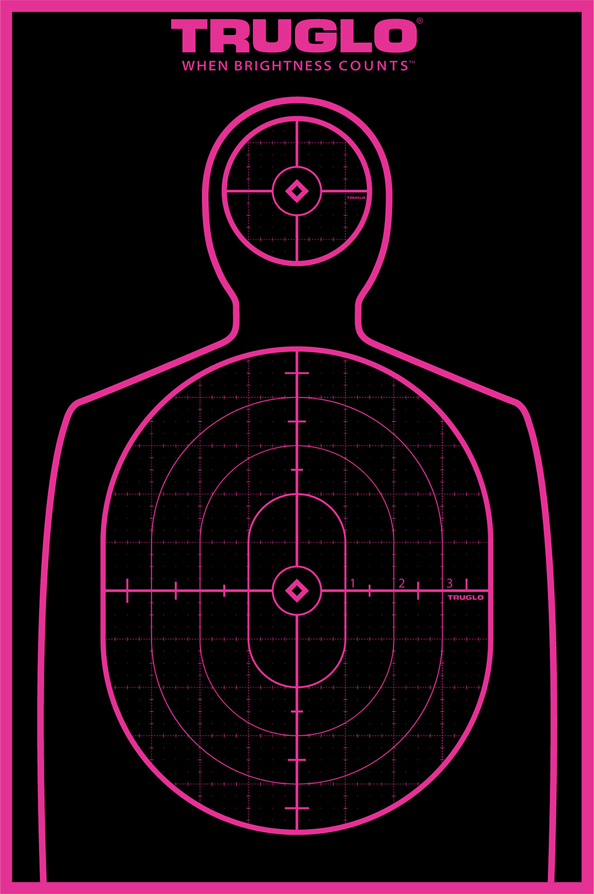 Truglo Trusee Splatter Silhouette Target Pink 12x18 6 Pk. by Texas Fowlers
